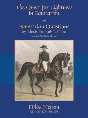 cover image of The Quest for Lightness in Equitation and Equestrian Questions (translation)
